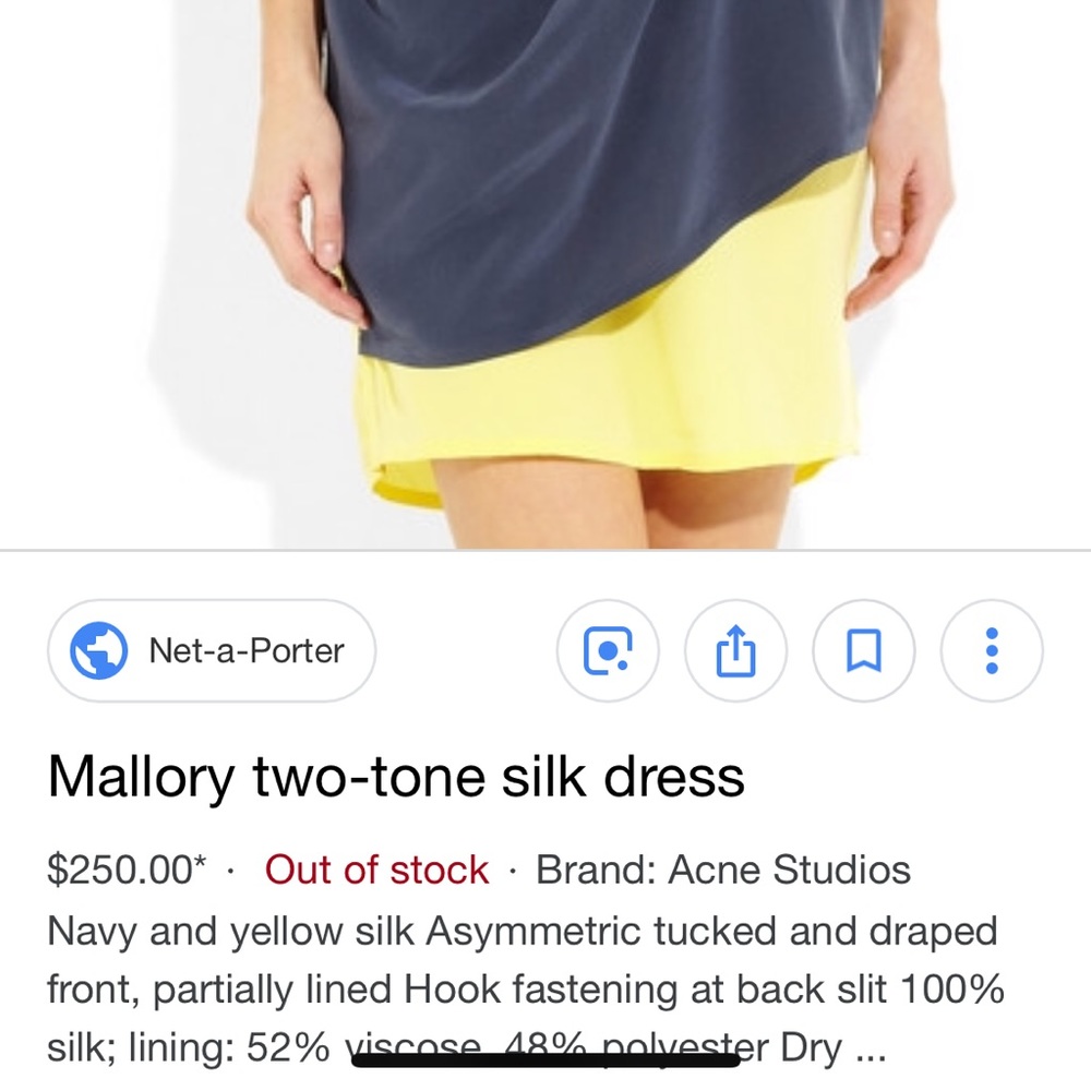 Acne Mallory two tone Dress - Picture 8 of 8